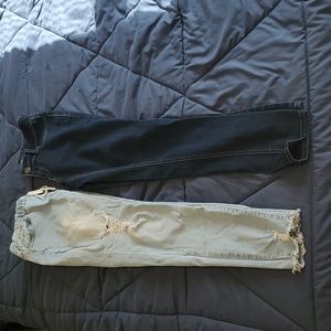 Two denim skinny jeans